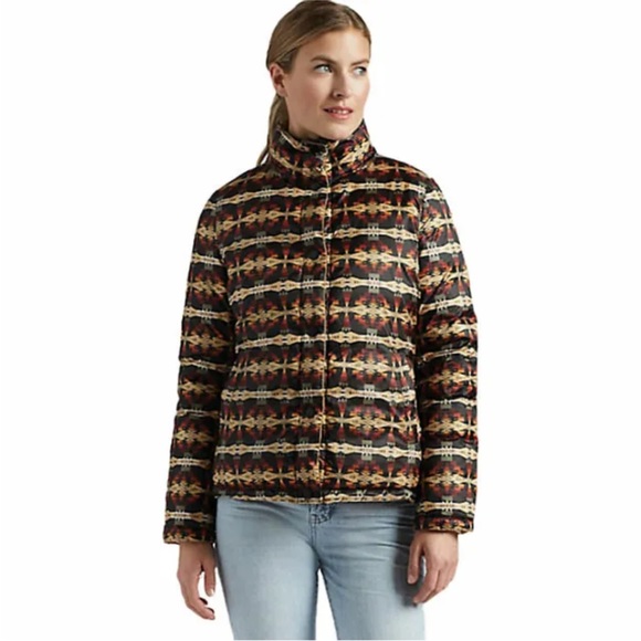 Pendleton Women's Bitterroot Reversible Duck Down Jacket Women's Size S - Picture 9 of 12